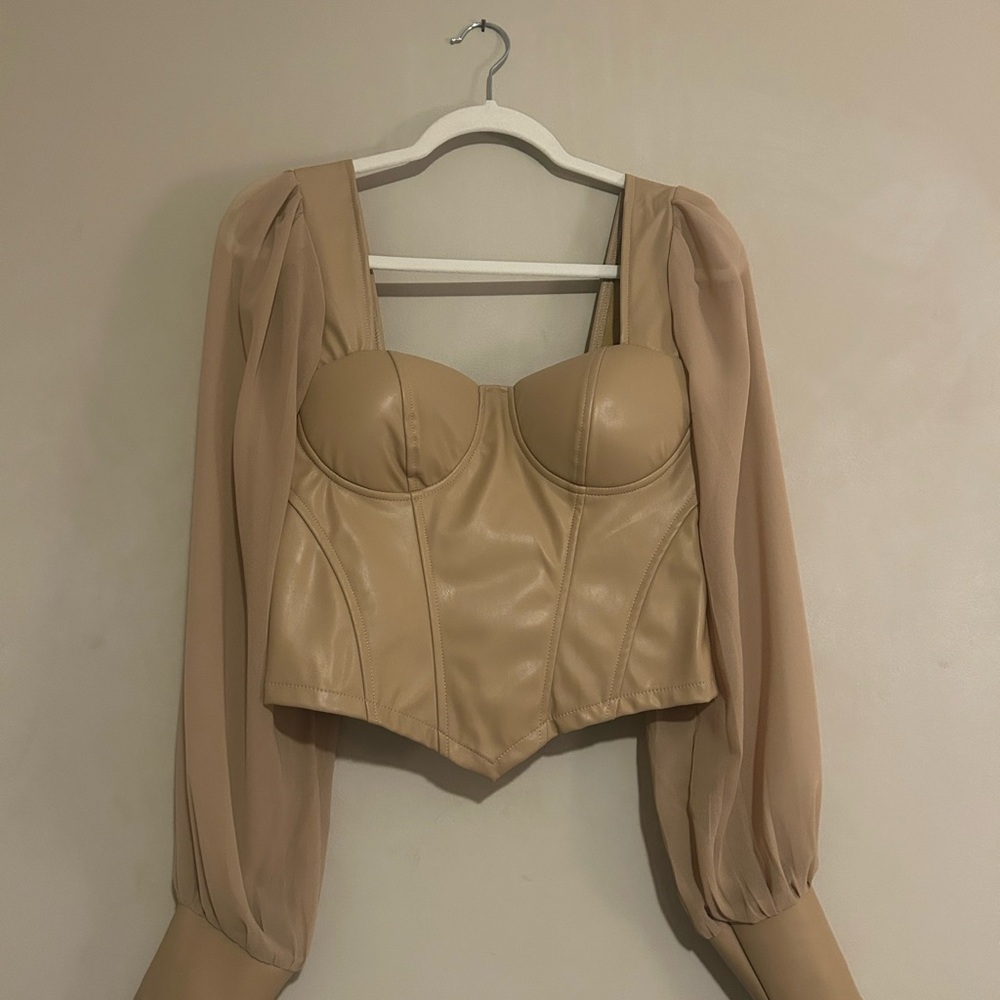 Elegant Tan Women's Top